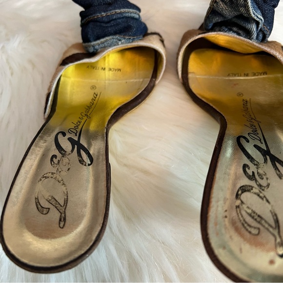 DOLCE & GABBANA Ponyhair Slide Sandals 👡 - Picture 8 of 11